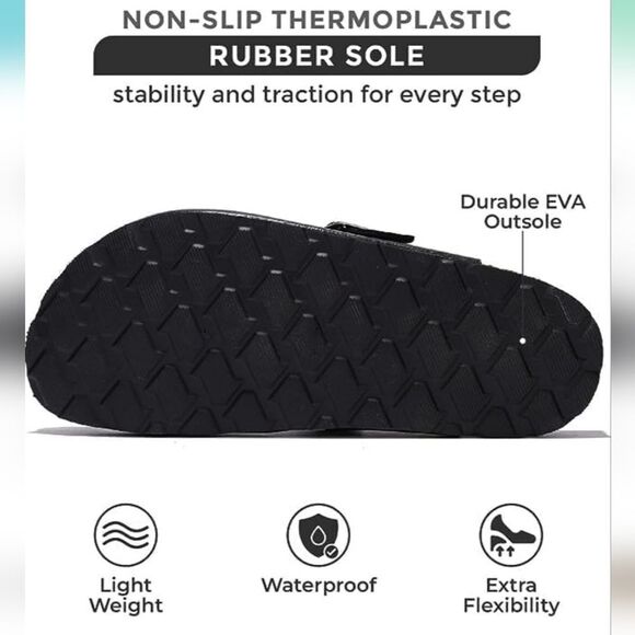 BRAND NEW CUSHIONAIRE LEATHER  CLOGS MULES SLIPPERS SANDALS - Picture 16 of 16